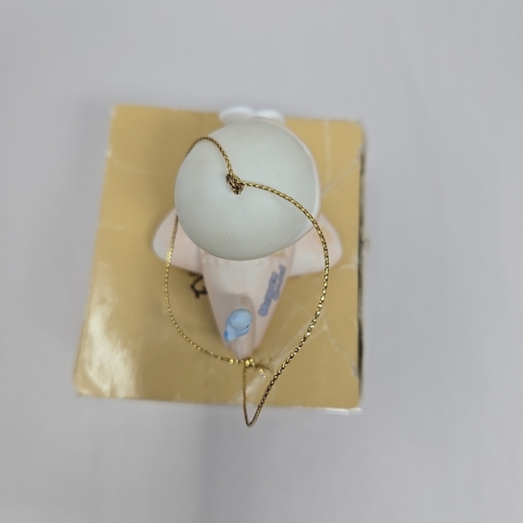Precious Moments Christmas Ornament Have A Heavenly Christmas Porcelain Miniture - Picture 7 of 10